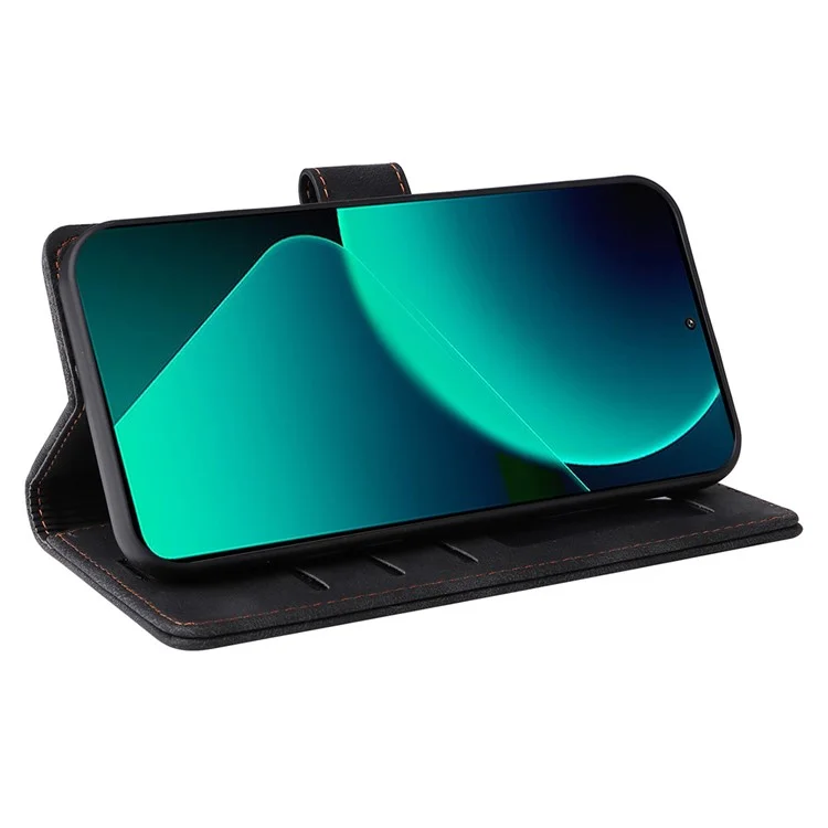 Estuche Skin-touch de piel para Xiaomi 13T / 13T Pro / Redmi K60 Ultra - Serie 007, Negro