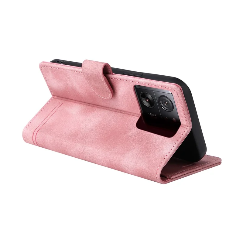 007 Series For Xiaomi 13T / 13T Pro / Redmi K60 Ultra Case Skin-touch Leather Phone Protector - Pink