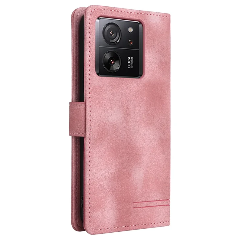 007 Series For Xiaomi 13T / 13T Pro / Redmi K60 Ultra Case Skin-touch Leather Phone Protector - Pink