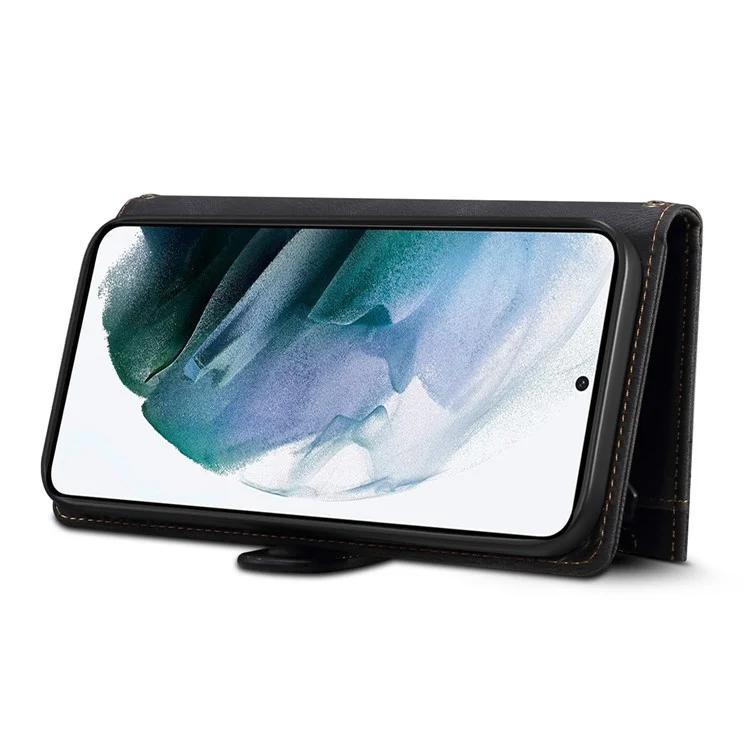 ESEBLE Star Series For Samsung Galaxy A55 5G Case with a Strap Leather Cover Stand - Black