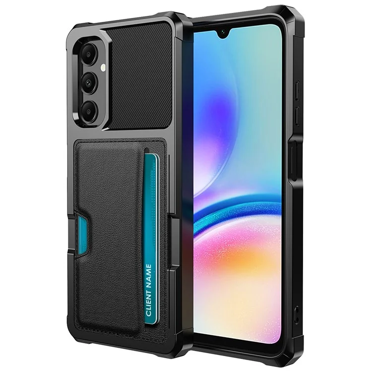 Per Samsung Galaxy A05s 4G Case ZM02 Custodia a prova di caduta in PU+TPU con slot per schede