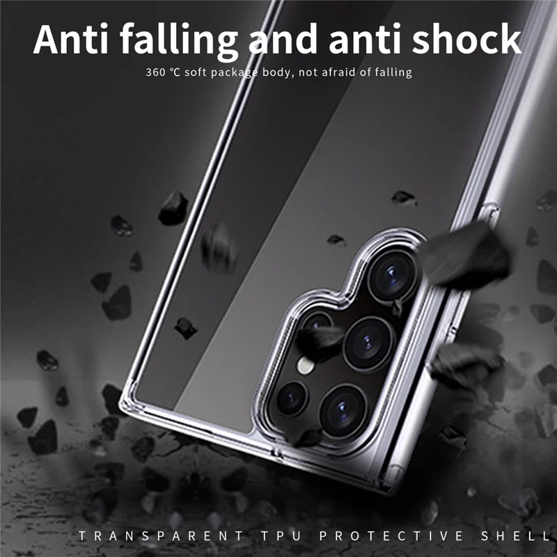 MOFI For Samsung Galaxy S24 Ultra TPU Case Soft Phone Cover HD Transparent