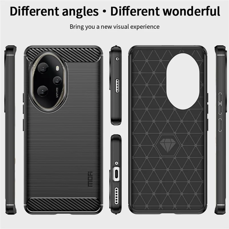 MOFI JK TPU Series-1 For Honor 100 Pro 5G TPU Cover Brushed Soft Phone Case - Blue