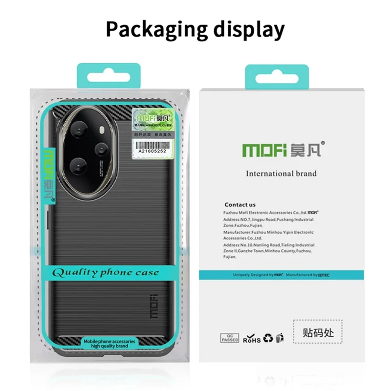 MOFI JK TPU Series-1 For Honor 100 Pro 5G TPU Cover Brushed Soft Phone Case - Blue