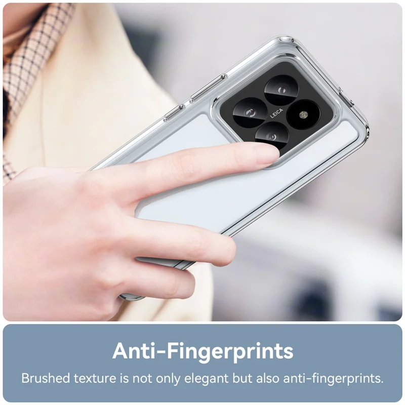 For Xiaomi 14 Pro High-Clarity Case TPU + Acrylic Phone Cover (Big Rear Lens Hole)