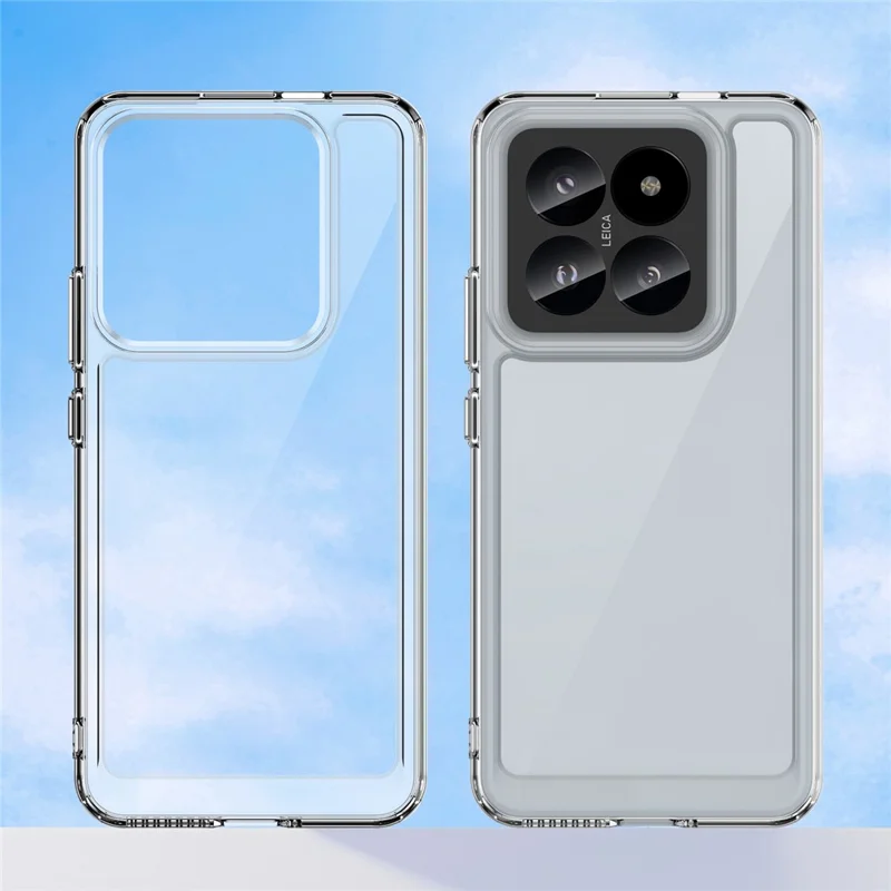 For Xiaomi 14 Pro High-Clarity Case TPU + Acrylic Phone Cover (Big Rear Lens Hole)
