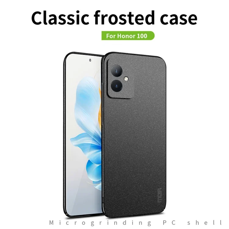 For Honor 100 5G MOFI Shield Matte Series Phone Case PC Shockproof Slim Cover - Grey