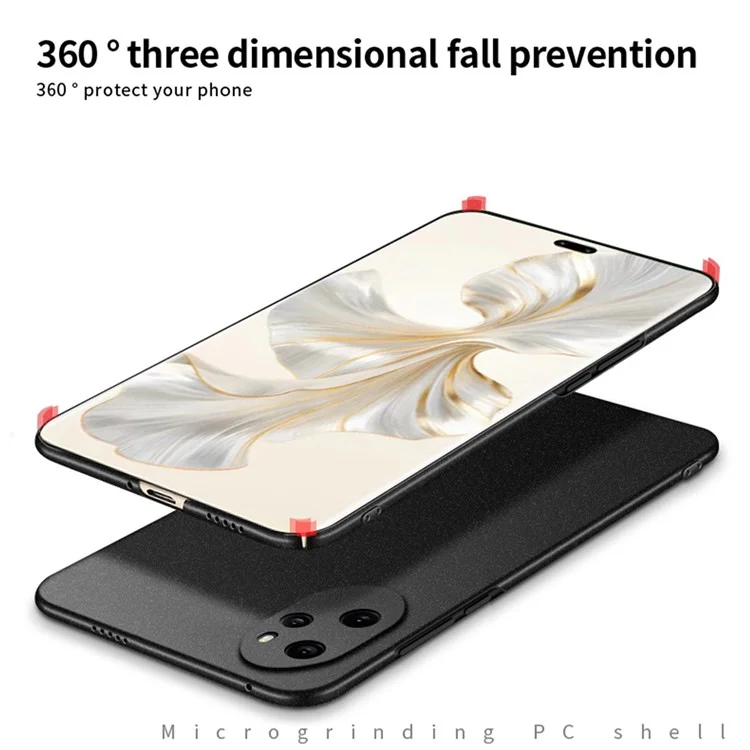 MOFI Schild Matte Serie für Honor 100 Pro 5G Handyhülle PC-Schale Slim-Fit Handyhülle - Rot
