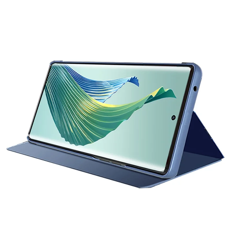 For Honor X9b 5G / Magic6 Lite 5G / X50 PU Leather Business Flip Case Stand View Window Phone Cover - Silver