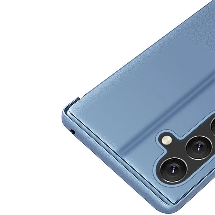 Für Samsung Galaxy A35 5G Hülle View Window Handyhülle PU-Leder Flip Cover - Himmelblau