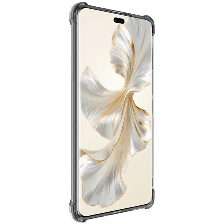 IMAK For Honor 100 Pro 5G Klarsichthülle Stoßfest Weiche TPU Handyhülle - Transparent Schwarz 