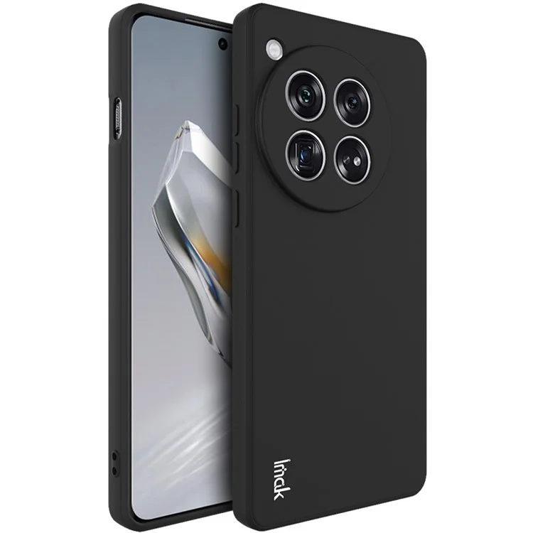 IMAK UC-4 Series para OnePlus 12 5G Capa de Telefone Celular Resistente a Quedas Borda Reta Capa Protetora - Preto