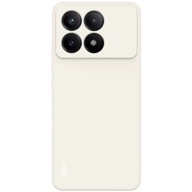 IMAK UC-4 Series for Xiaomi Poco F6 Pro 5G / Redmi K70 5G / K70 Pro 5G TPU Case Scratch-Resistant Straight Edge Phone Shell - White