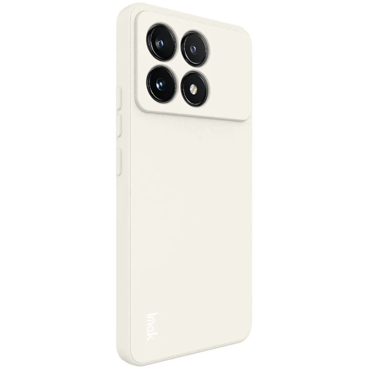 IMAK UC-4 Series for Xiaomi Poco F6 Pro 5G / Redmi K70 5G / K70 Pro 5G TPU Case Scratch-Resistant Straight Edge Phone Shell - White