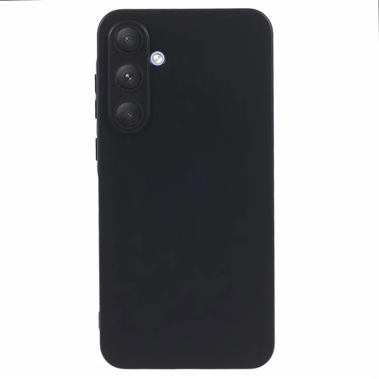 For Samsung Galaxy A55 5G Case Precise Cutouts Anti-scratch TPU Protective Back Cover - Black