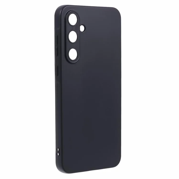 For Samsung Galaxy A55 5G Case Precise Cutouts Anti-scratch TPU Protective Back Cover - Black