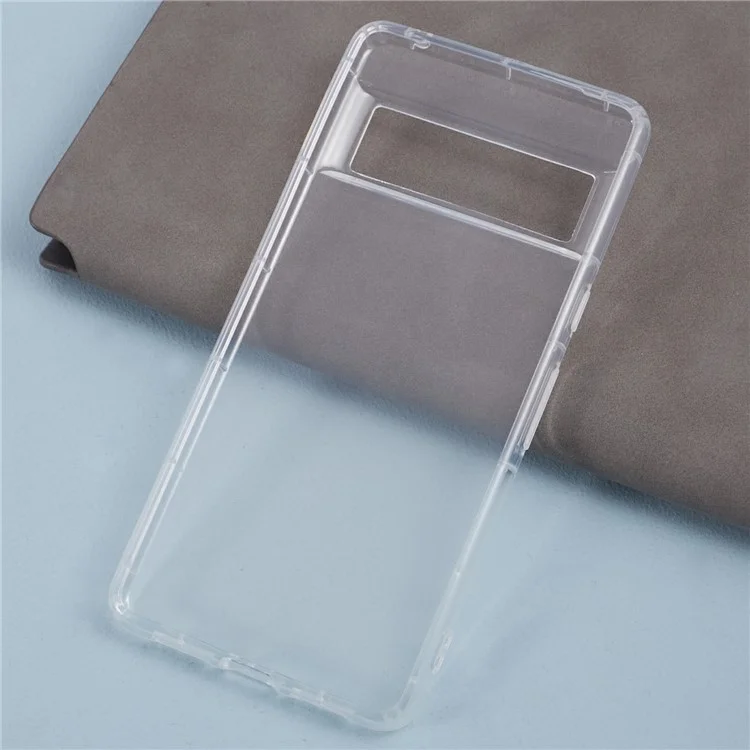 For Google Pixel 7 5G Transparent TPU Cover Phone Case Airbag Protection (Big Rear Lens Hole)
