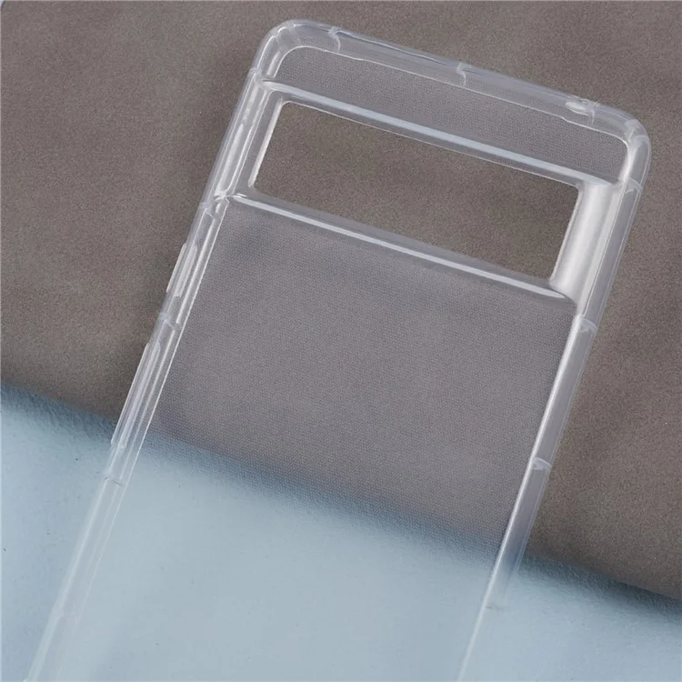For Google Pixel 7 5G Transparent TPU Cover Phone Case Airbag Protection (Big Rear Lens Hole)