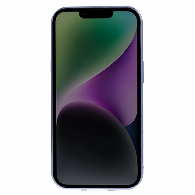 Anti-Peeping Case For iPhone 14 Magnetic Adsorption Frame+Tempered Glass Phone Cover - Blue