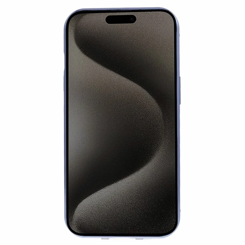 For iPhone 15 Plus Phone Case Anti-Peeping Double-Sided Tempered Glass Cover Magnetic Adsorption - Blue