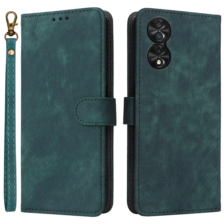Per TCL 40 NxtPaper Stand Folio Phone Case con blocco RFID 3 slot per schede - Verde