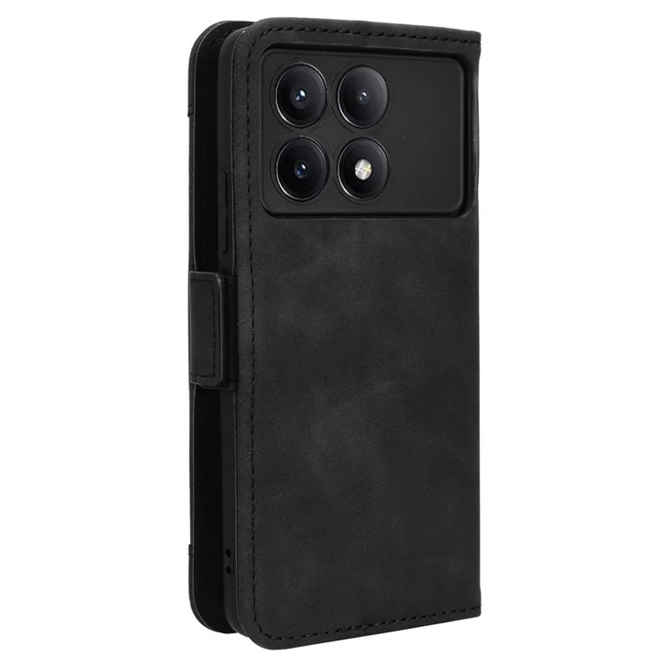Para Xiaomi Poco F6 Pro 5G / Redmi K70 5G / K70 Pro 5G Funda con Soporte para Tarjetas de PU Cuero - Negro