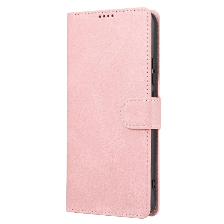 Per Samsung Galaxy S24 Classic Dreamy Leather Phone Case Wallet Stand - Rosa