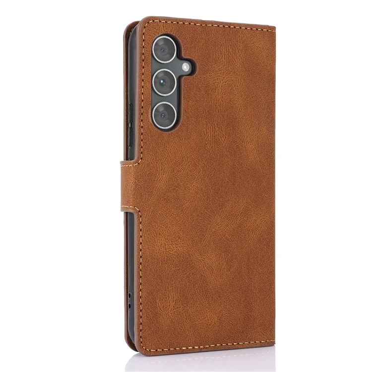 For Samsung Galaxy A15 5G Leather Wallet Case Flip Phone Cover - Brown