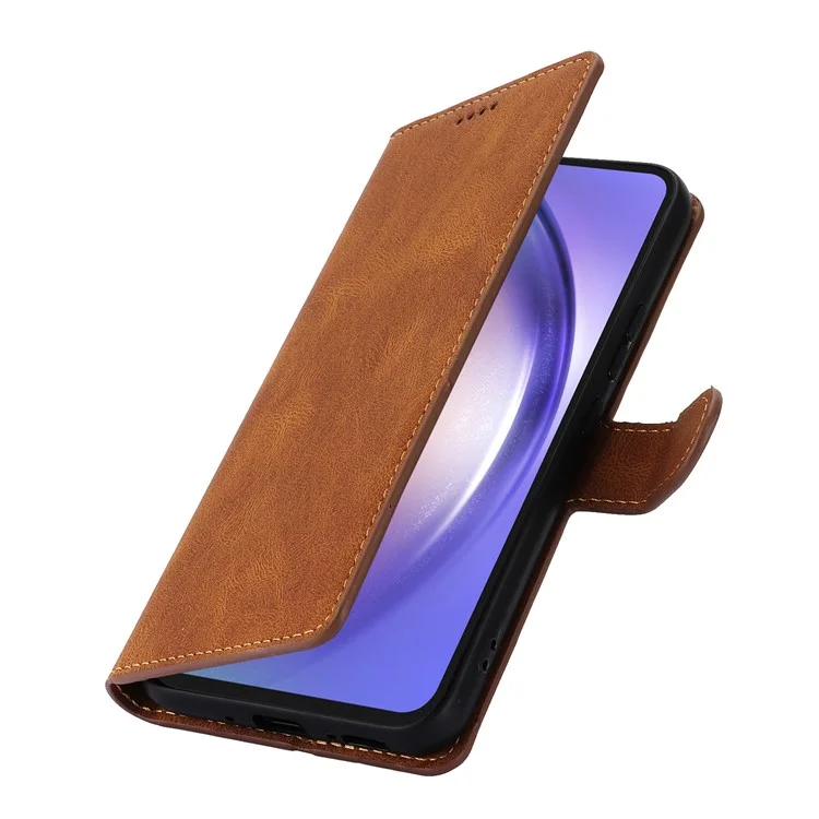 For Samsung Galaxy A15 5G Leather Wallet Case Flip Phone Cover - Brown