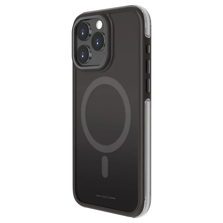 Série Vigor de TGVI'S pour iPhone 15 Pro Étui magnétique Airbag Protection Coque TPU+PC Compatible avec MagSafe - Noir dégradé