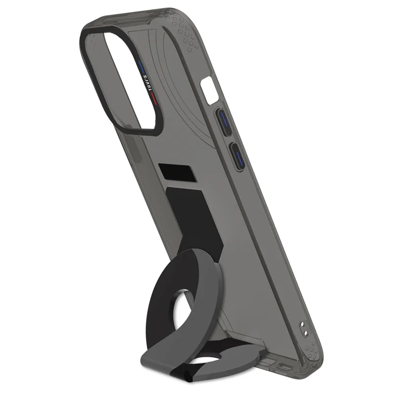 TGVI'S ART Series для iPhone 15 Pro Max Kickstand Case Hand Grip Phone Cover - Черный