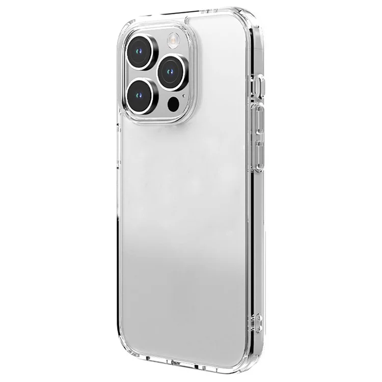 TGVI'S LEN Series For iPhone 15 Pro Cell Phone Case Scratch-proof TPU+PC Back Shell - Transparent