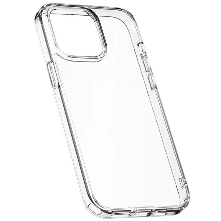 TGVI'S LEN Series For iPhone 15 Pro Cell Phone Case Scratch-proof TPU+PC Back Shell - Transparent