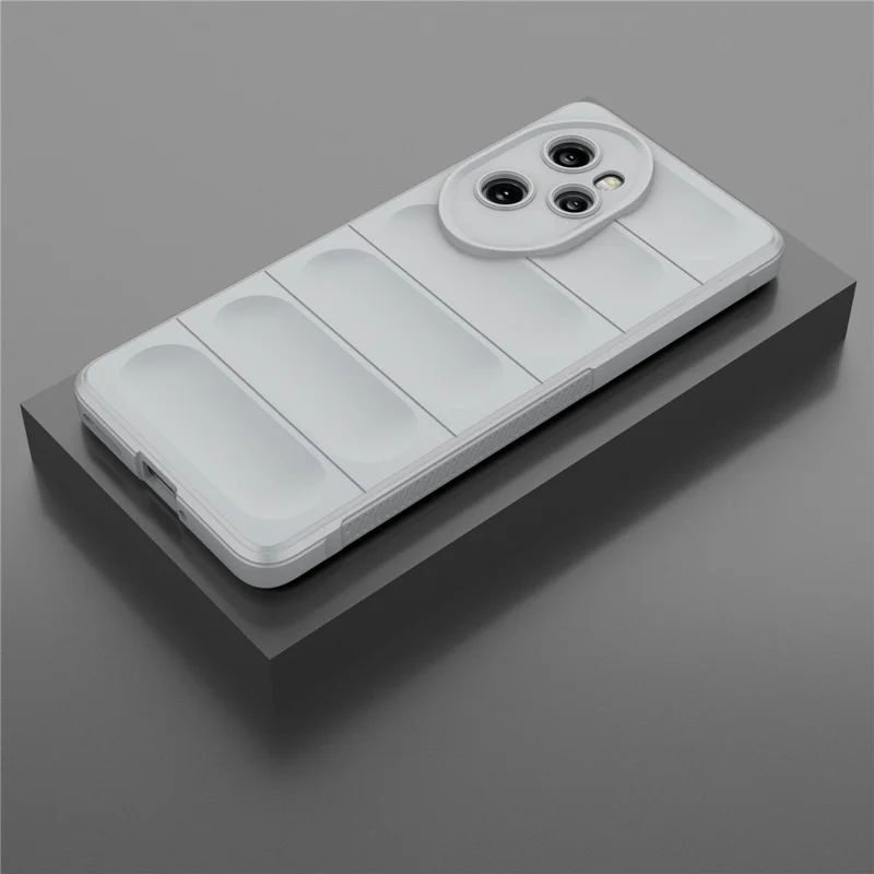 Phone Case for Honor 100 Pro 5G Shockproof Rugged Shield Soft TPU Back Cover - Light Grey