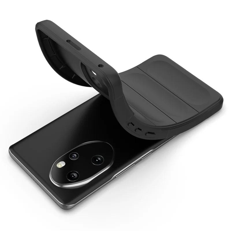 Phone Case for Honor 100 Pro 5G Shockproof Rugged Shield Soft TPU Back Cover - Light Grey