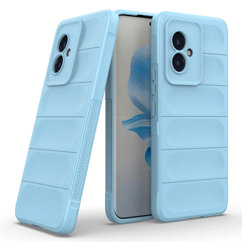 For Honor 100 5G Phone Case Anti-Scratch Soft TPU Back Cover - Baby Blue
