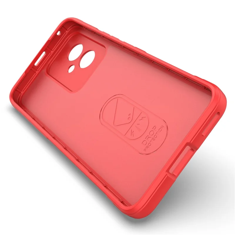For Honor 100 5G Handy-Hülle Anti-Kratzer Weiche TPU Rückseite - Rot