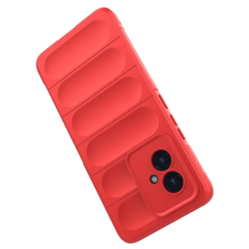 For Honor 100 5G Handy-Hülle Anti-Kratzer Weiche TPU Rückseite - Rot