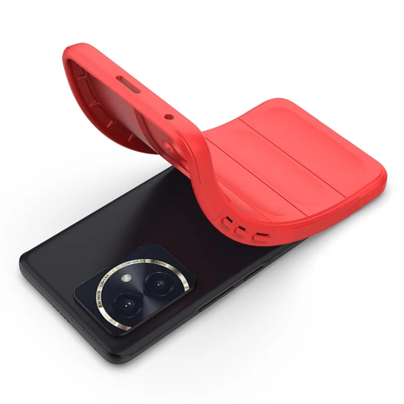 For Honor 100 5G Handy-Hülle Anti-Kratzer Weiche TPU Rückseite - Rot