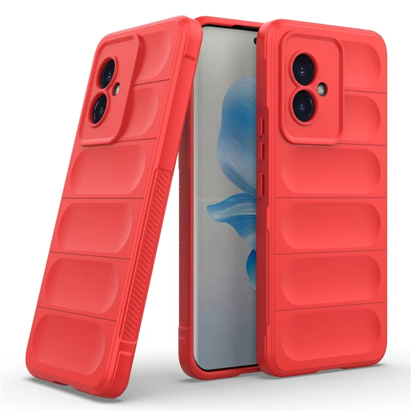 For Honor 100 5G Handy-Hülle Anti-Kratzer Weiche TPU Rückseite - Rot