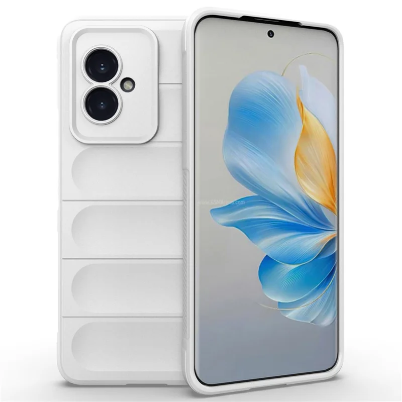 For Honor 100 5G Phone Case Anti-Scratch Soft TPU Back Cover - White