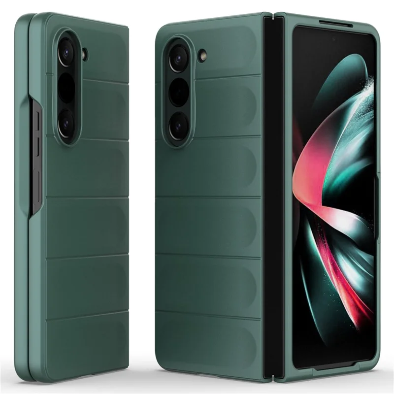 Pour étui de téléphone Samsung Galaxy Z Fold5 5G - Coque de protection rigide en PC - Vert