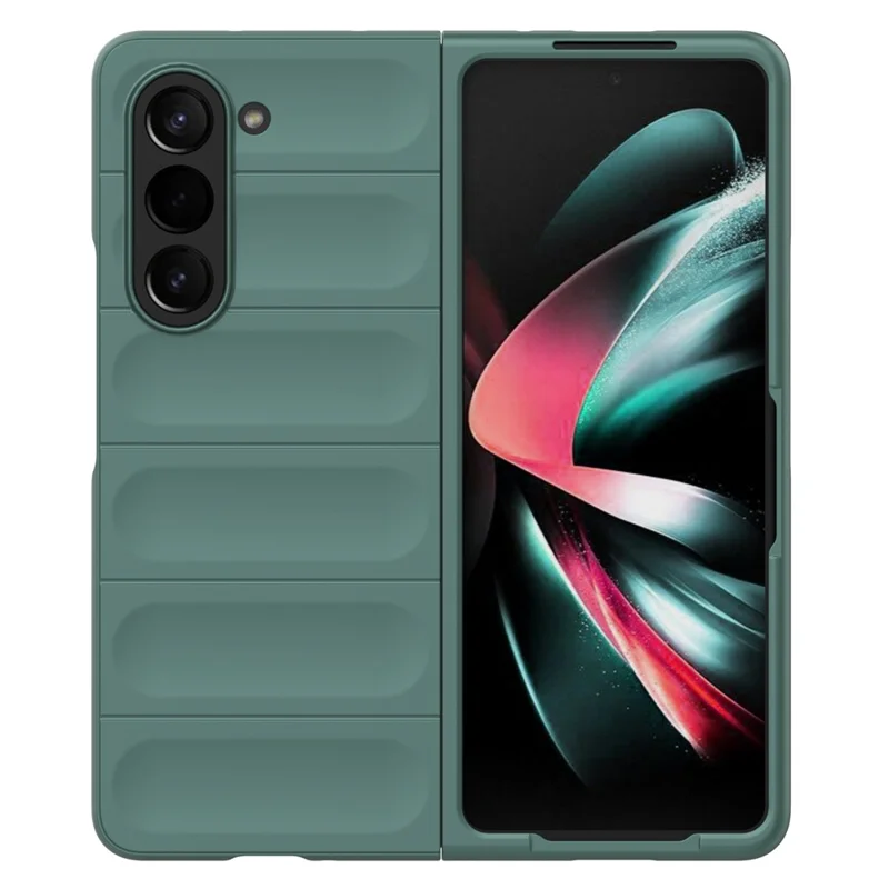 Pour étui de téléphone Samsung Galaxy Z Fold5 5G - Coque de protection rigide en PC - Vert