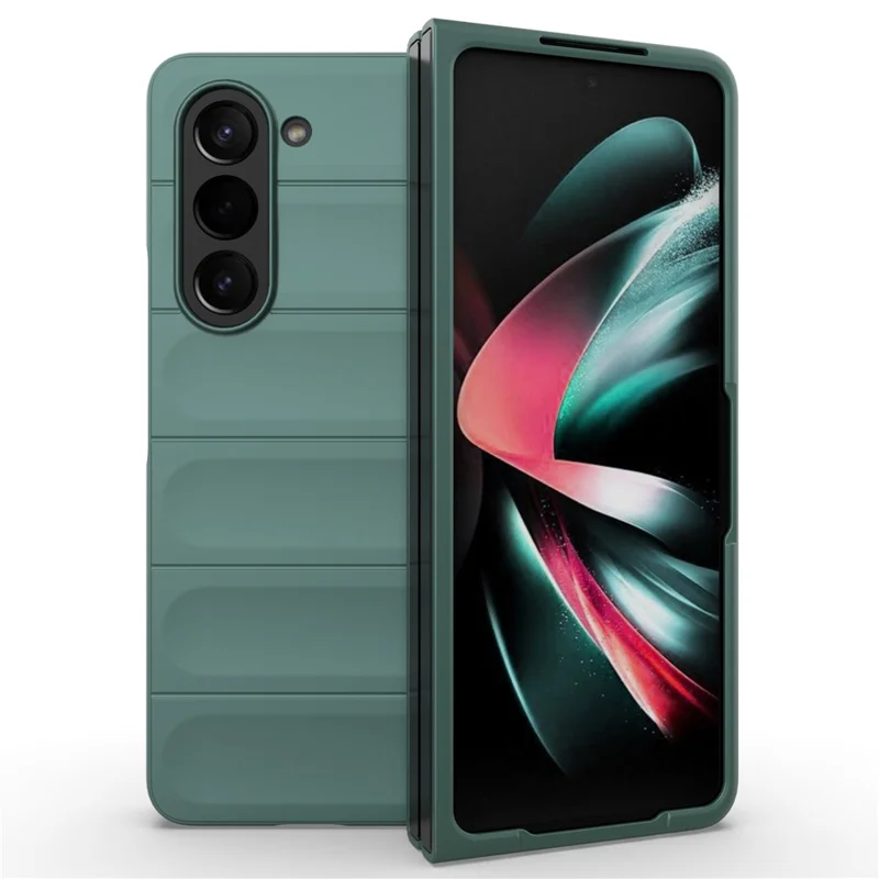 Pour étui de téléphone Samsung Galaxy Z Fold5 5G - Coque de protection rigide en PC - Vert