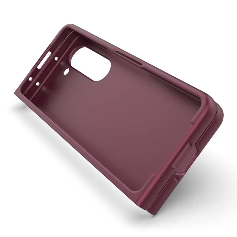 For Samsung Galaxy Z Fold5 5G Phone Case Shockproof Hard PC Back Cover - Wine Red