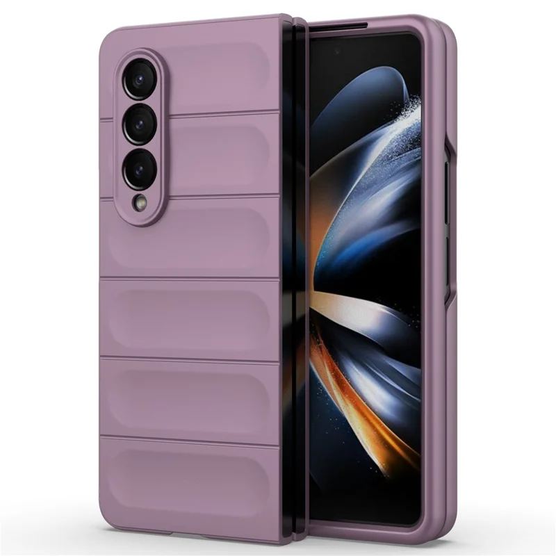 For Samsung Galaxy Z Fold4 5G Phone Case Hard PC Impact Resistant Cover - Light Purple