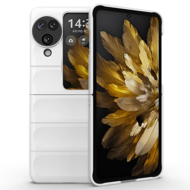 For Oppo Find N3 Flip 5G Heavy Duty Protection Case Rugged Hard PC Cover - White