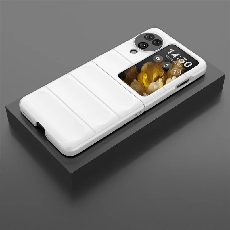 For Oppo Find N3 Flip 5G Heavy Duty Protection Case Rugged Hard PC Cover - White