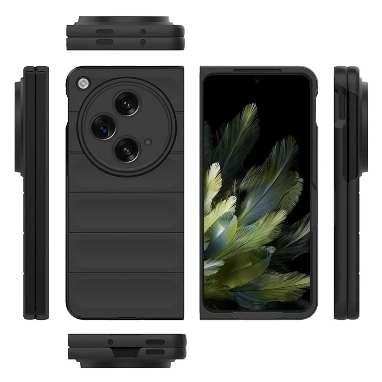 Für Oppo Find N3 5G PC-Handyhülle Stoßfeste Hülle - Schwarz