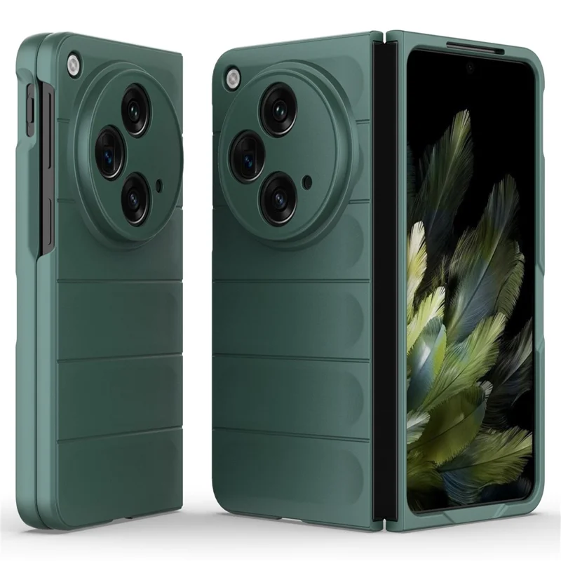 For Oppo Find N3 5G PC Phone Cover Rugged Shockproof Case - Green